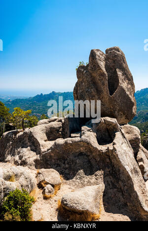 Rocher sentinelle cascata Piscia di Gallo-San gavino di carbini corse francia 2a Foto Stock