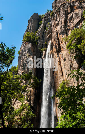 Cascade Piscia di Gallu, Corse du sud Francia 2A Foto Stock