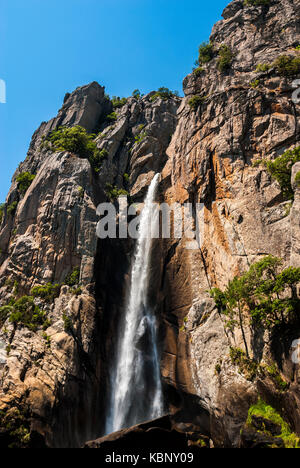 Cascade Piscia di Gallu, Corse du sud Francia 2A Foto Stock