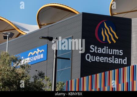 Il metricon stadium (carrara stadium) è su Broadbeach Nerang rd, Carrara, Queensland, Australia. Lo stadio ospiterà la gazzetta Foto Stock