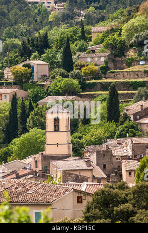 Paesino Cotignac Provence Verte /Provence Alpes Côte d'Azur, Var Francia (83), Foto Stock