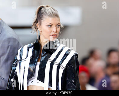 Fergie promuove il suo nuovo album 'Double dutchess' con una performance sul NBC today show su 9/22/17 Foto Stock