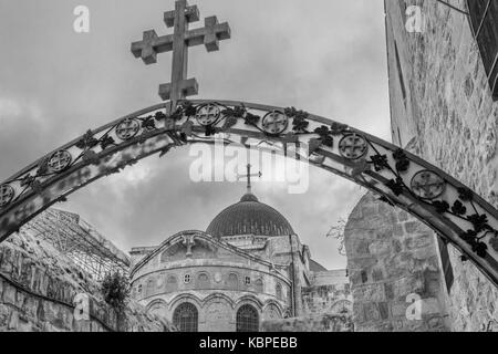 Incrocia via dolorosa Foto Stock