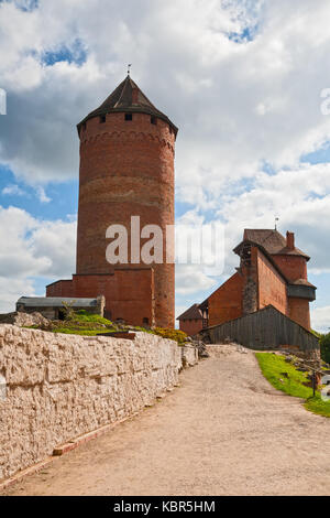 Il vecchio castello turaida a sigulda Foto Stock