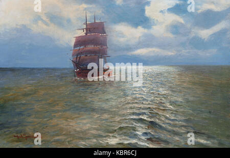 Alfred Jensen Dreimaster Foto Stock