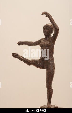 Le sculture di bronzo Dega esposte alla NatArtGallery Sofia nel 2012 hanno mostrato le opere senza tempo di Edgar Degas, rinomato per le sue raffigurazioni del movimento e della forma umana nella scultura. Foto Stock
