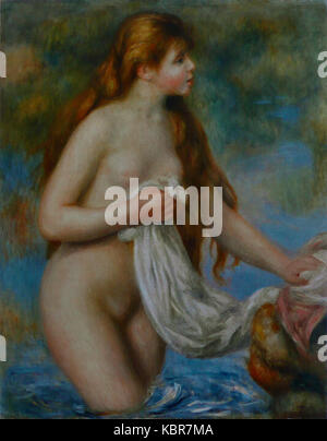 Pierre Auguste Renoir Baigneuse aux cheveux longs (2) Foto Stock