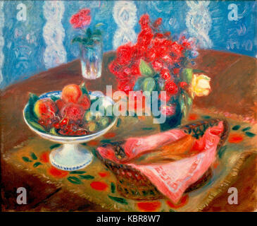 Natura morta con rose e frutta da William James Glackens, c. 1924, High Museum of Art Foto Stock