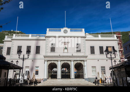 Gibilterra il Parlamento su john mackintosh square. di Gibilterra. Foto Stock