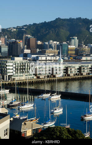 Boat Harbour, Clyde Quay, Wellington, Nuova Zelanda Foto Stock