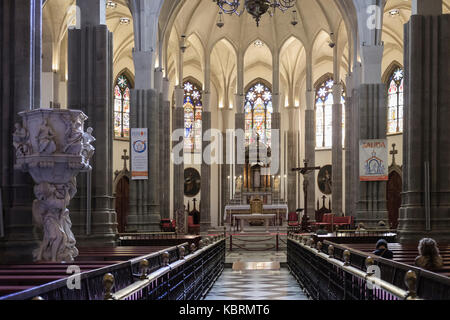 La Laguna cattedrale c1915 o La Catedral de Nuestra Senora de los Remedios, San Cristóbal de La Laguna, Tenerife, Isole Canarie, Spagna, Foto Stock