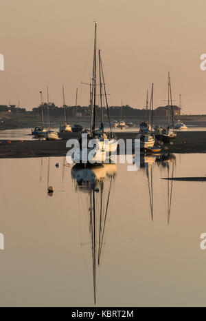 Sunrise a Wells-next-il-Mare, Norfolk Foto Stock