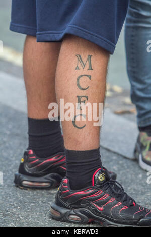 Londra Regno Unito. Il 30 settembre 2017. Manchester City tenta di riconquistare la posizione superiore contro il Chelsea FC nella Premier League inglese a Stamford Bridge credito: amer ghazzal/alamy live news Foto Stock
