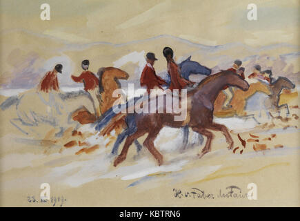 Hans von Faber du Faur Reitgesellschaft 1919 Foto Stock