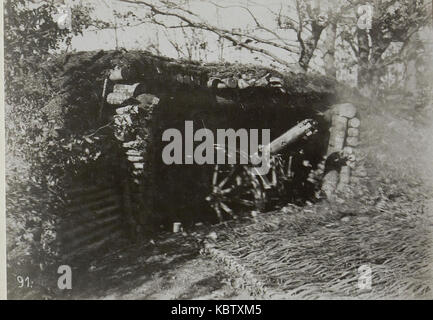 Abfeuern einer modernen Feldhaubitze 1 42 (BildID 15651825) Foto Stock