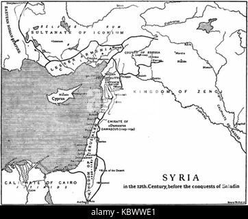 Un riferimento alle Crociate e al Medio Oriente in Britannica, che delinea gli eventi, le figure e le battaglie chiave durante questo periodo cruciale della storia medievale. Le Crociate furono una serie di guerre religiose volte a reclamare la Terra Santa dal controllo musulmano. Foto Stock