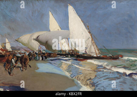 Joaquin Sorolla y Bastida La playa de Valencia Foto Stock