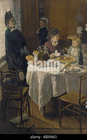 Monet, Claude pranzo, la (1868) Foto Stock