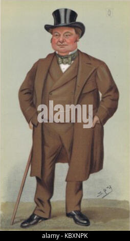 Un'illustrazione del 1898 di Oswald Mosley, politico britannico, dalla rivista Vanity Fair, nota per il suo stile caricaturale. Foto Stock