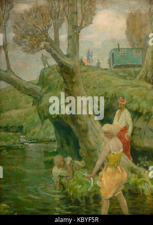 Fritz Erler Die Fischdiebe Foto Stock