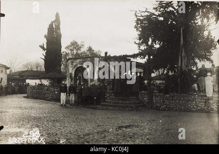 Eingang zur Moschee a Tirana. (BildID 15573547) Foto Stock