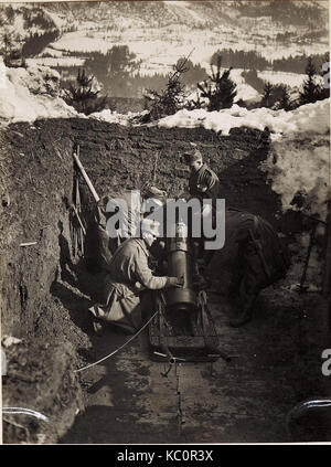 22cm Art.Minenwerfer. (Techn.Kurs i.Oberfellach.) (BildID 15494655) Foto Stock