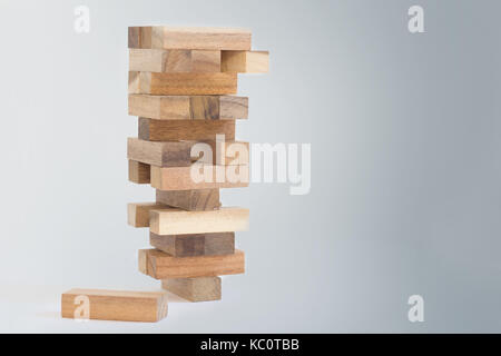 Blocco di legno tower Foto Stock