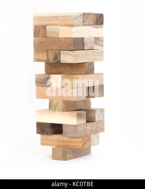 Blocco di legno tower Foto Stock