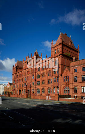 Il Grade ii Listed è un mattone rosso Duckworth essenza della fabbrica, Old Trafford costruito 1896 per Duckworth e Co architetti Briggs e Wostenholme di Blackburn Foto Stock