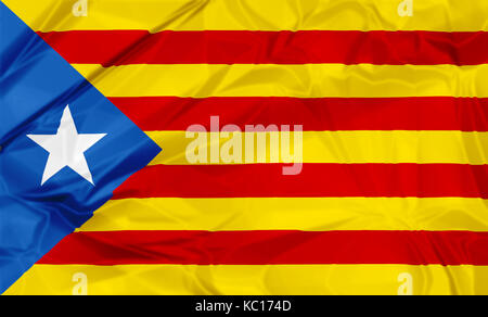 Estelada blava bandiera della Catalogna Foto Stock