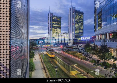 Porta Nuova quartiere degli affari di Milano, Lombardia, Italia Foto Stock