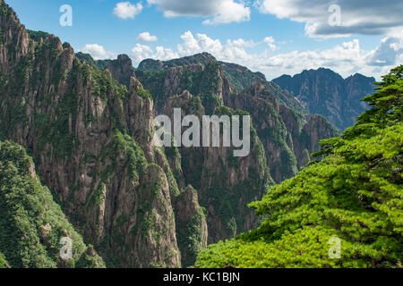 Xihai Grand Canyon, gialle di montagna, Huangshan, Cina Foto Stock