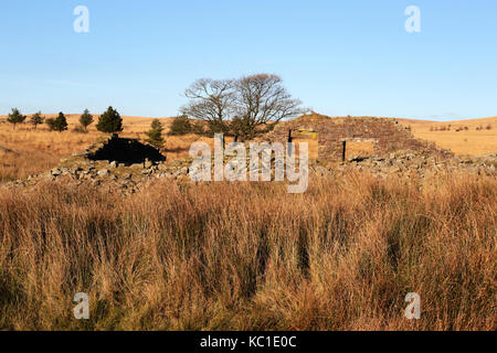 Hempshaw's Farm, Anglezarke Moor, West Pennine Moors Foto Stock