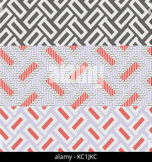 Seamless disegno geometrico con triangolo sparse, astratta forma diagonale in pastello color menta. Foto Stock