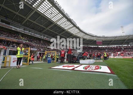 Torino, Italia. 01 ott 2017. La serie di una partita di calcio tra torino fc e Hellas Verona fc presso lo stadio olimpico grande Torino il 01 ottobre 2017 a Torino, Italia. Credito: antonio polia/alamy live news Foto Stock