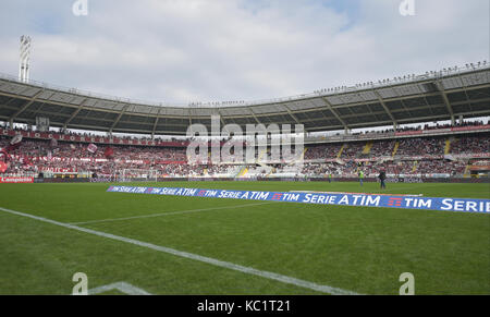 Torino, Italia. 01 ott 2017. La serie di una partita di calcio tra torino fc e Hellas Verona fc presso lo stadio olimpico grande Torino il 01 ottobre 2017 a Torino, Italia. Credito: antonio polia/alamy live news Foto Stock