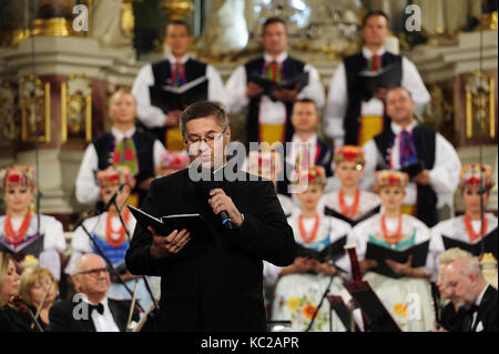 Il canto e la danza Ensemble "ilesia'Zespół Pieśni i Tańca 'Śląsk' im. Stanisława Hadyny Foto Stock