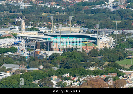 Vista aerea di Sydney Olympic Park Foto Stock