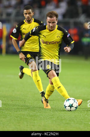 26 settembre 2017, il Signal Iduna Park, Dortmund, Germania; la UEFA Champions League, Borussia Dortmund vs real madrid ; mario gotze in azione Foto Stock