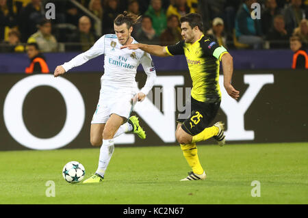 26 settembre 2017, il Signal Iduna Park, Dortmund, Germania; la UEFA Champions League, Borussia Dortmund vs real madrid ; sokratis papastathopoulos dortmund Foto Stock