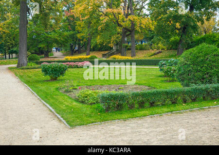 Città vecchia, la città, castello e parco in cesis, Lettonia. 2017 Foto Stock