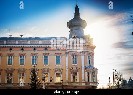 Parti di questo edificio di architettura di Arad, Romania Foto Stock