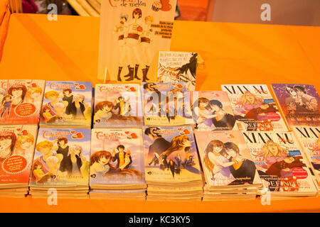 Madrid, Spagna. 01 ott 2017. alcuni shojo manga. migliaia di persone arriva a settembre il giappone weekend, concerti di Pentecoste, attività e videogames. Credito: Jorge Gonzalez/Pacific press/alamy live news Foto Stock