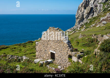 Porthmonia Cove Bosigran Foto Stock