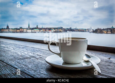 Pausa caffè in stile svedese Foto Stock