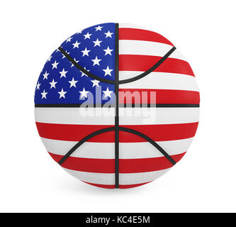 American basketball isolato Foto Stock