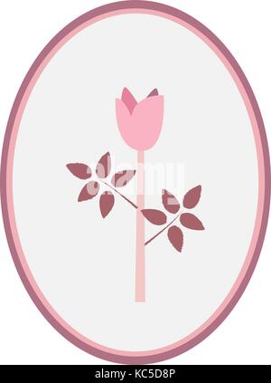 Simbolo di rose in sfumature pastello di rosa. illustrazione vettoriale. illustrazione vettoriale. moderno minimalismo. Illustrazione Vettoriale