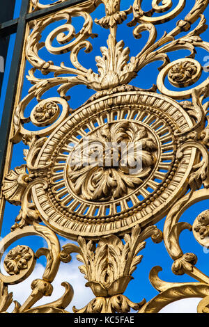 Dettaglio dal gate nel giardino delle Tuileries a Parigi, Francia Foto Stock