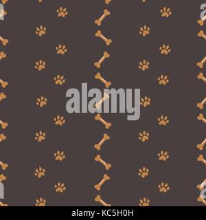 Seamless zampa del cane pattern. illustrazione vettoriale Illustrazione Vettoriale