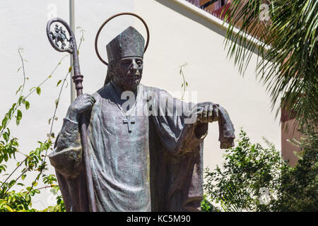 Statua di San Martino o Tours, Philipsburg, St Maarten Foto Stock